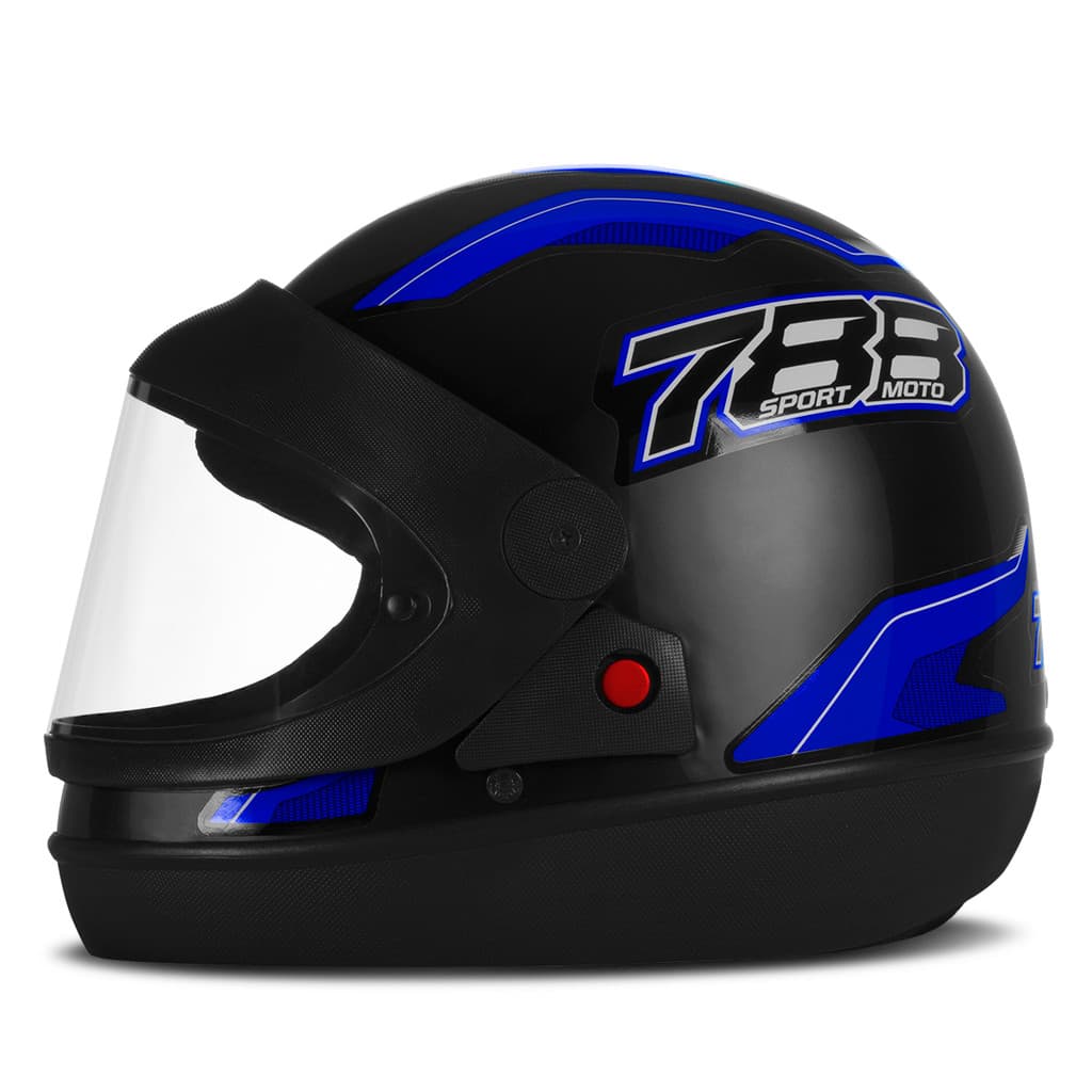 Capacete Moto Integral Automatico Pro Tork Sport Moto New sport Moto 788 56 58 60 Várias Cores