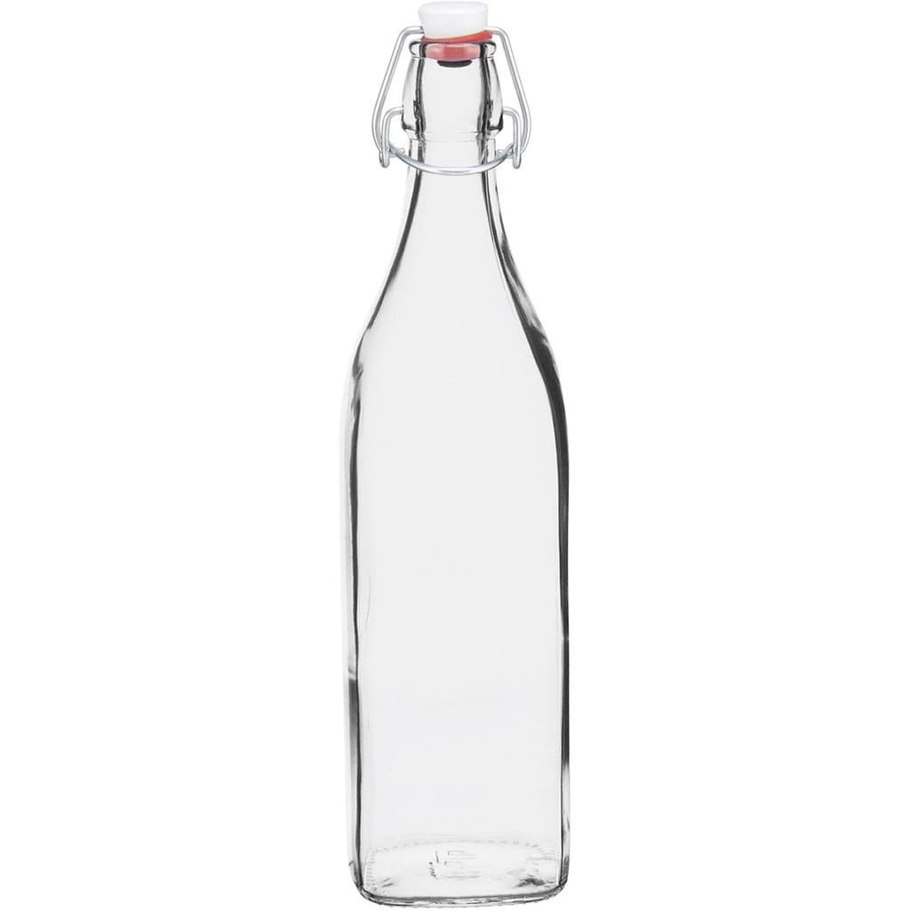 BORMIOLI ROCCO SWING GARRAFA 32x8x8cm 1L VIDRO TRANSP COM TAMPA