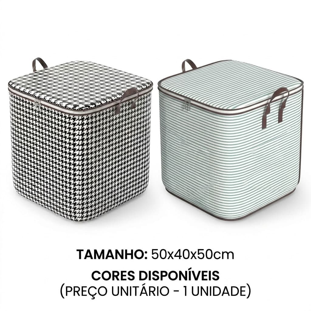 Bolsa Organizadora de Edredom e Roupa Grande Impermeável (50x40x50cm)