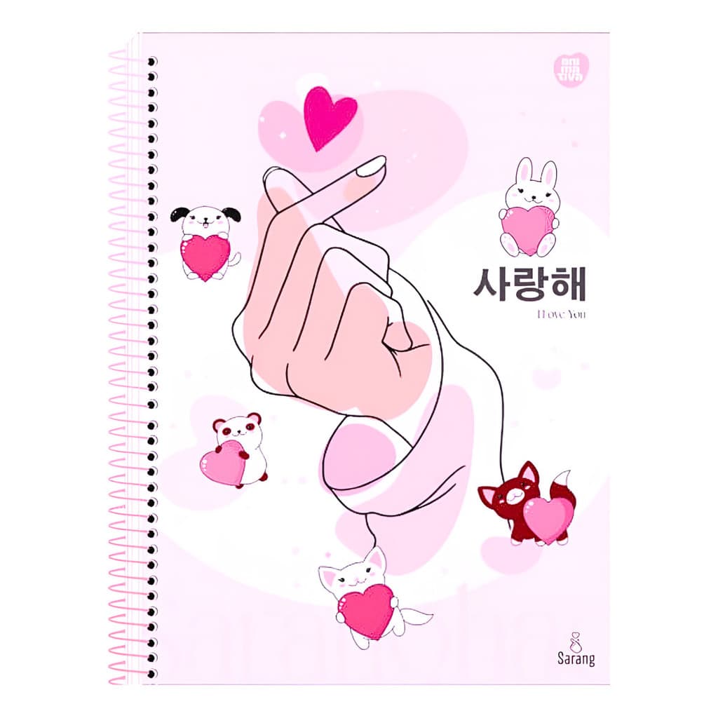 Caderno Universitário Anime Sarang 1 Materia 80fls Capa Dura Modelo 4