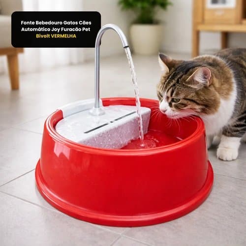 Fonte de Água Automática para Gatos e Cachorros AquaPet Royale Silenciosa Água Sempre Fresca