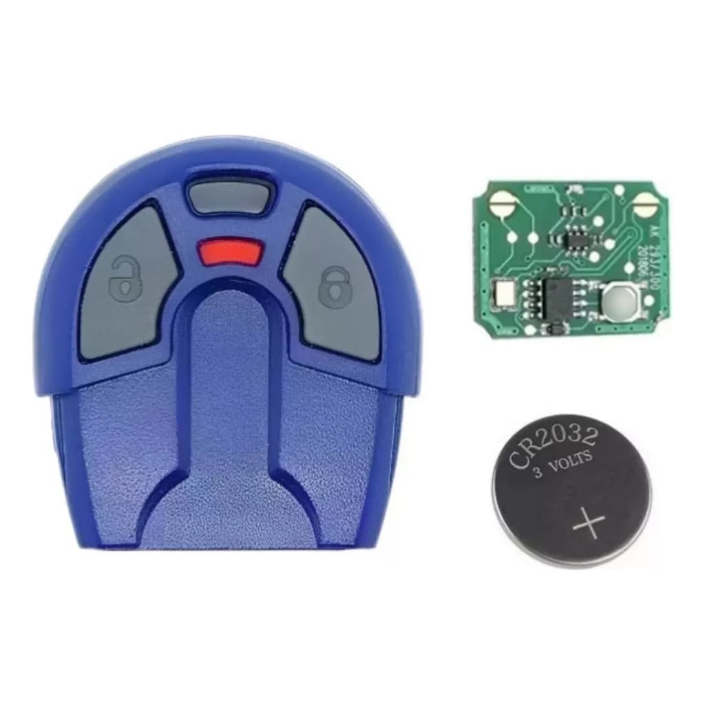 Controle Remoto Positron Cabeca Fiat Palio Siena Idea Azul