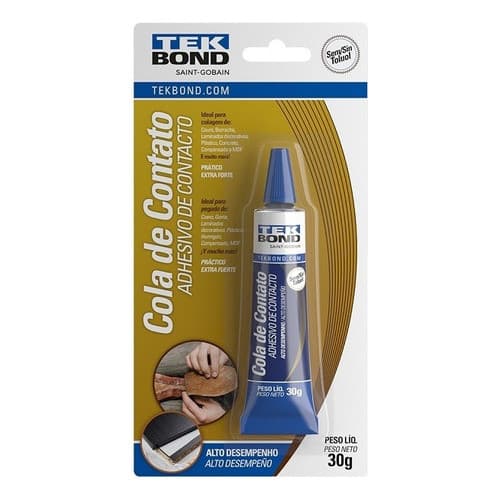 Cola De Contato Sapateiro Tekbond 30g Sapatos Tenis Carpetes