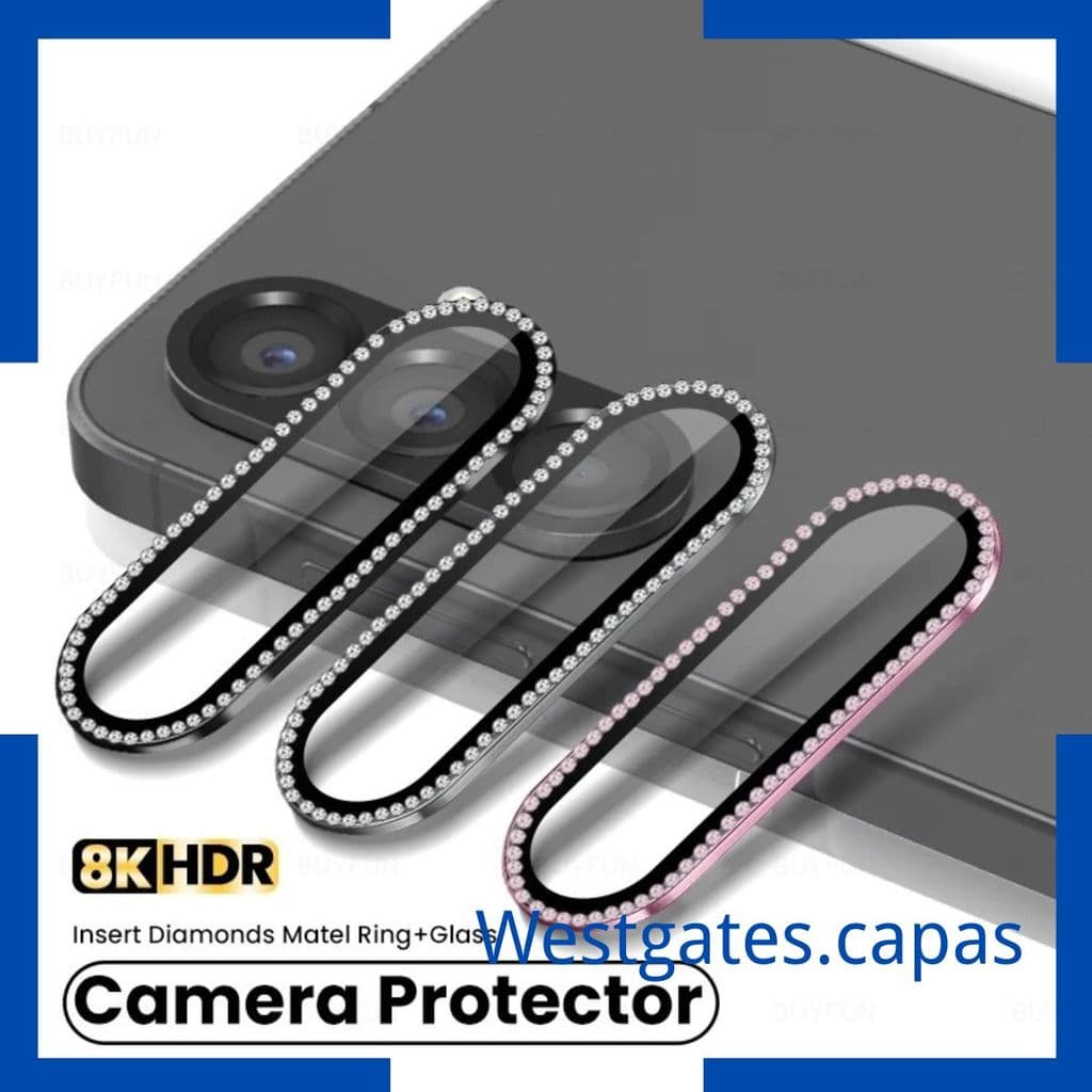Pelicula diamante de vidro protetor de Lente Cãmera Para Samsung Galaxy A07 A17 A26 A36 A56