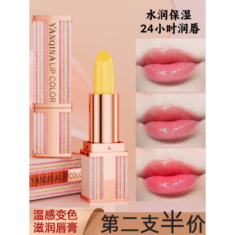 Bálsamo labial termocrômico hidratante lábios saudáveis Anti-rachaduras mulheres grávidas cuidados com os lábios batom v