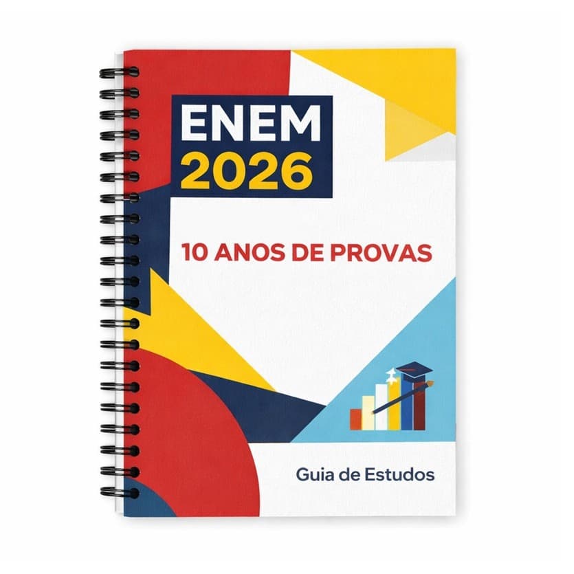 Apostila ENEM 2026 Encadernada 10 Anos de Provas com Gabarito e Resolução