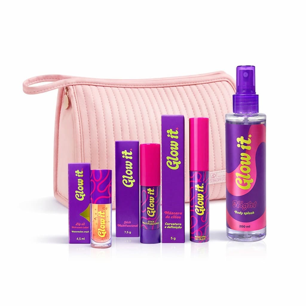 Kit De Maquiagem Glow It Meninas Lançamento
