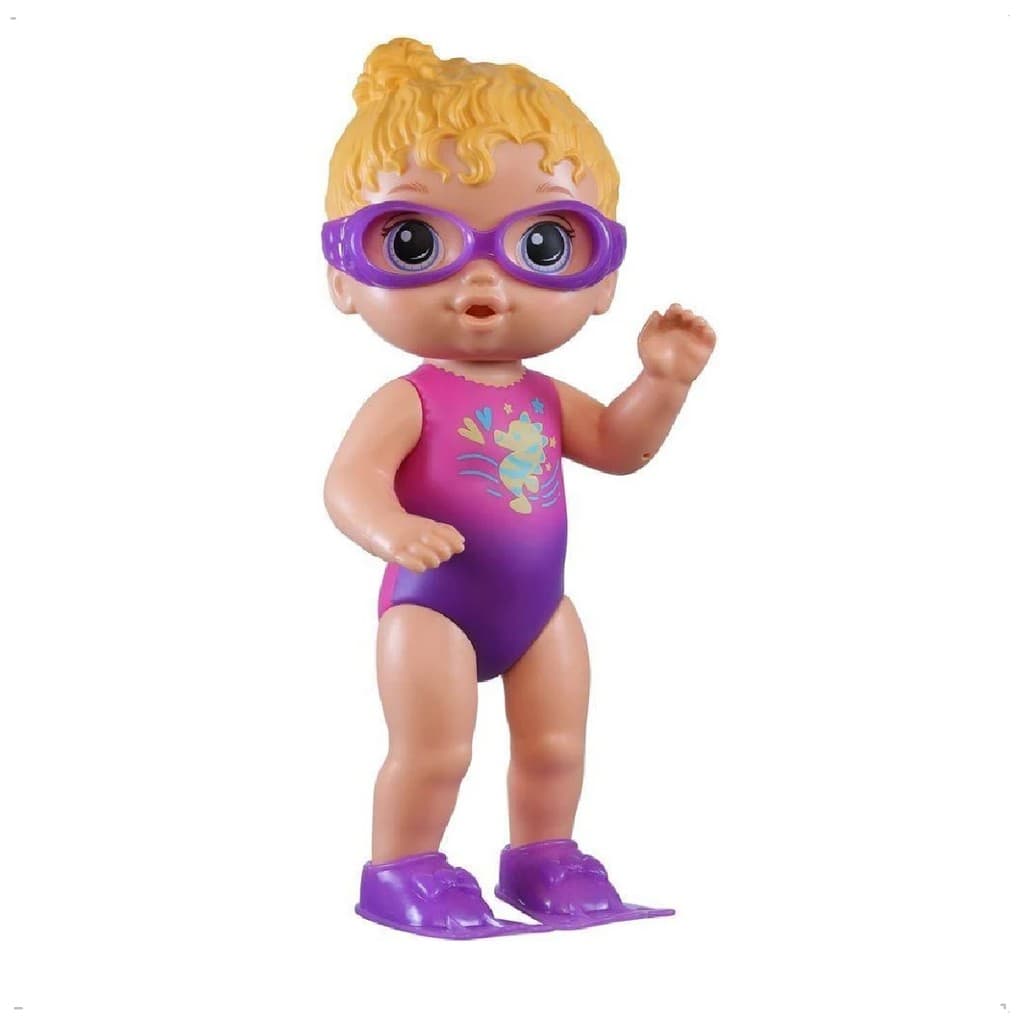 Boneca Baby Alive Bebê Piscina Loira Sunny Swimmer Hasbro