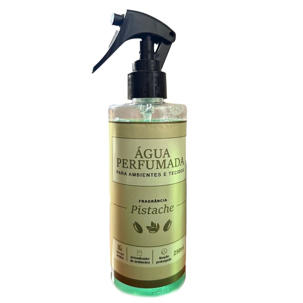 Água Perfumada Para Tecidos Pistache Não Mancha e Fixa Horas ambiente sofisticado cheirinho de limpeza casa limpa
