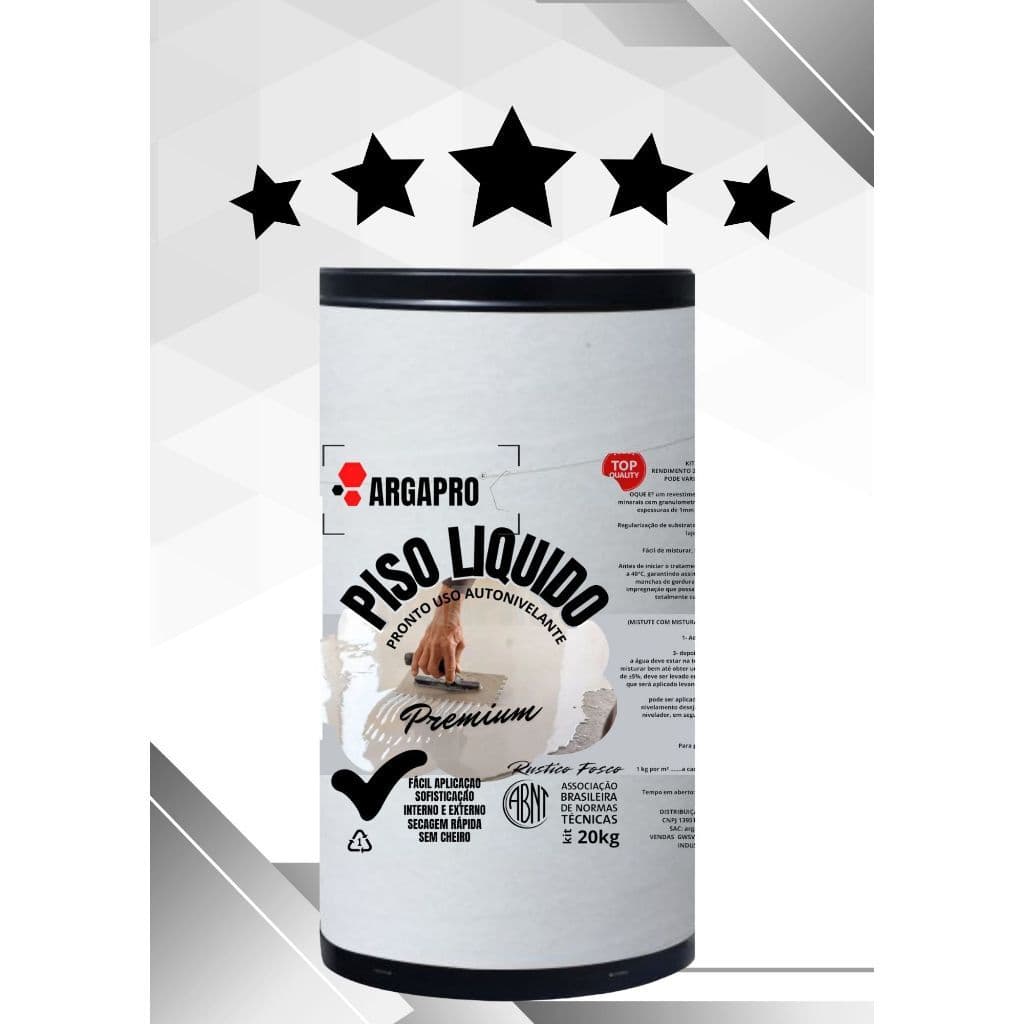 Piso liquido autonivelante 50mpa Argapro kit 20kg