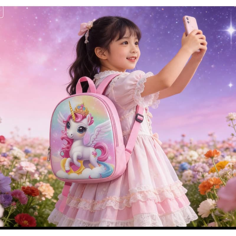Mochila De Animal Fofa De Desenho Animado Para Crianças , Bolsa Escolar De Jardim De Infância , Presente De Feriado , Ad