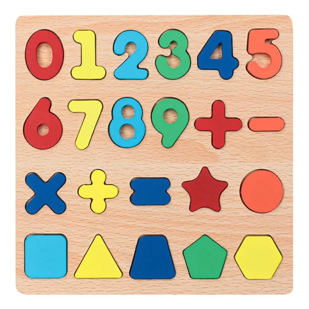 Brinquedo Educativo Infantil de Madeira Tabuleiro Didático