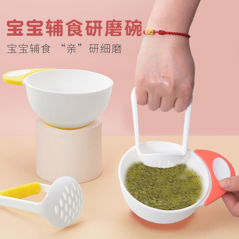 Moedor de suplemento alimentar para purê de maçã, máquina Manual de alimentos suplementares para bebês, purê de frutas,
