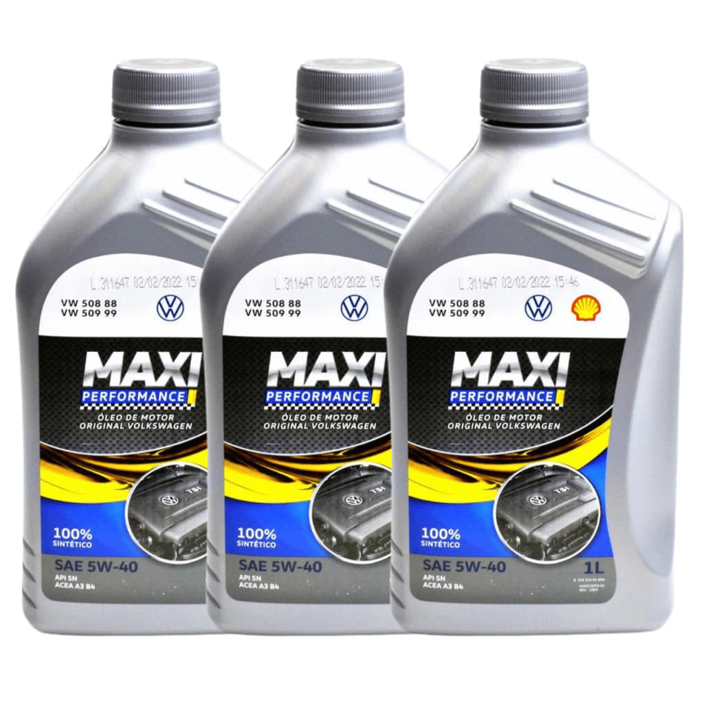 Kit 3l Óleo Motor 5w40 508 Genuíno Audi Maxy Performance  KIT546VW