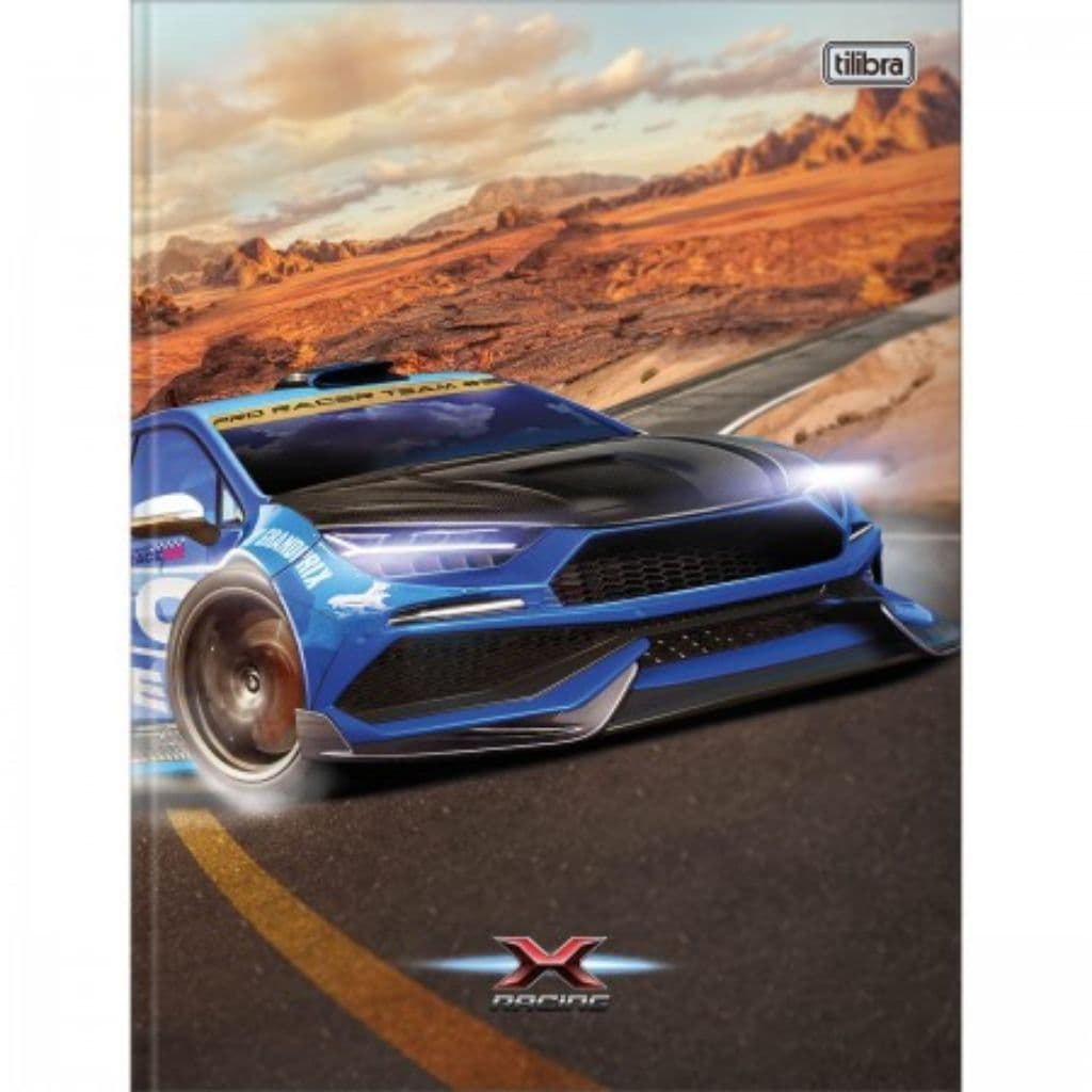Caderno Brochurao X-racing 20x27,5cm 80fls Capas Sortidas