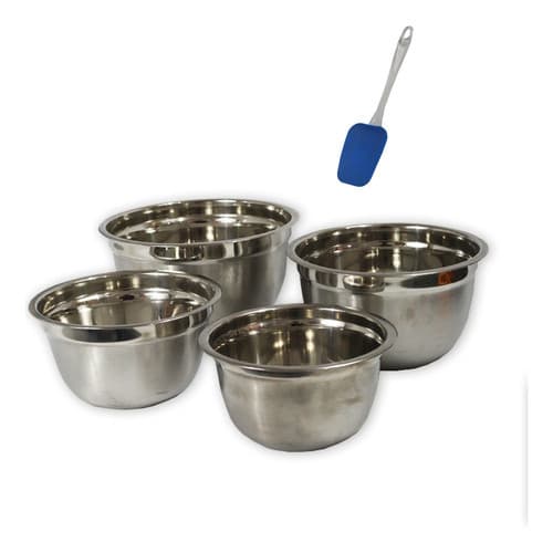Jogo De Tigelas Bowls  Claufer Inox Escovado Multiuso