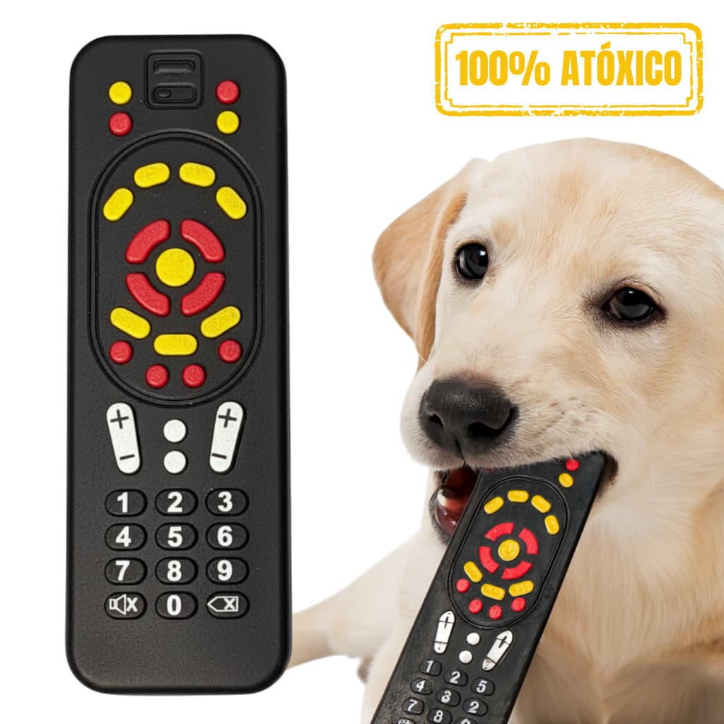 Mordedor Controle Remoto Atóxico Para Cães Filhotes Dentição BPA Free Massageador Meadora Toys Pet