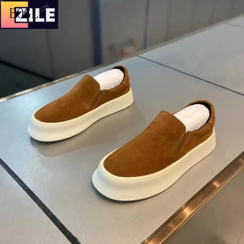 Mocassins de Couro Casuais Masculinos RUXS