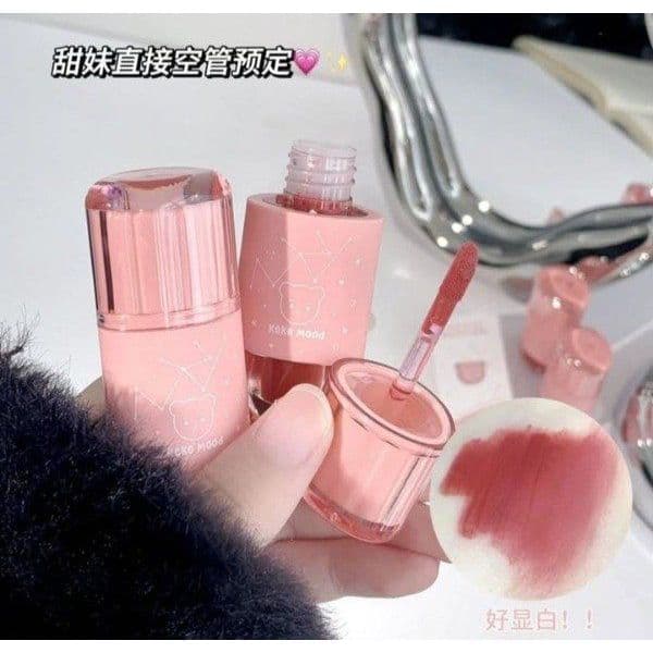 Batom Líquido KEKEMOOD Matte Pigmentado Longa Duração Confortável Fino Hidrata os lábios Lip Glaze Alta Pigmentação