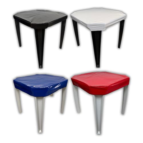 Kit 5 Capas Para Mesa 70x70 Impermeável Reforçada Couro Liso