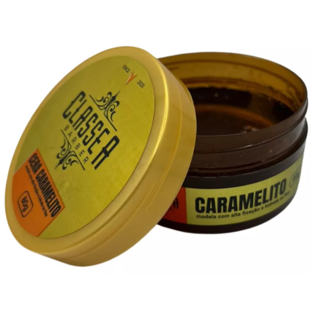 Pomada Caramelito 80g alta fixação Classe A Hidrata Os Fios