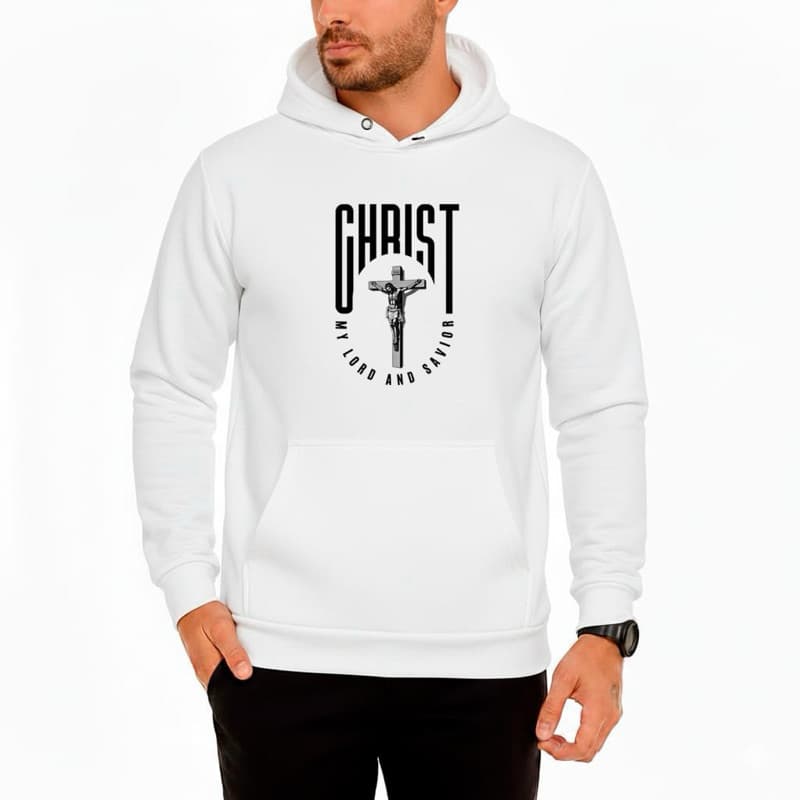 Moletom Blusa Frio Canguru Unissex Jesus Cristo Estampado