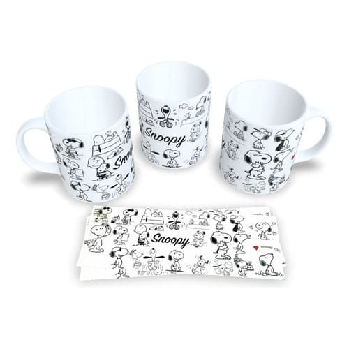 Caneca de Cerâmica Cachorrinho Snoopy 325ml