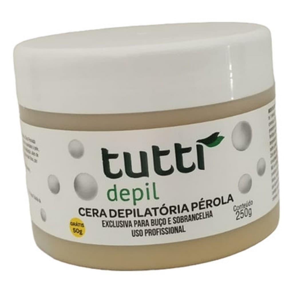 300g - Cera Depilatória Pérola Buço e Sobrancelha Tutti Depil