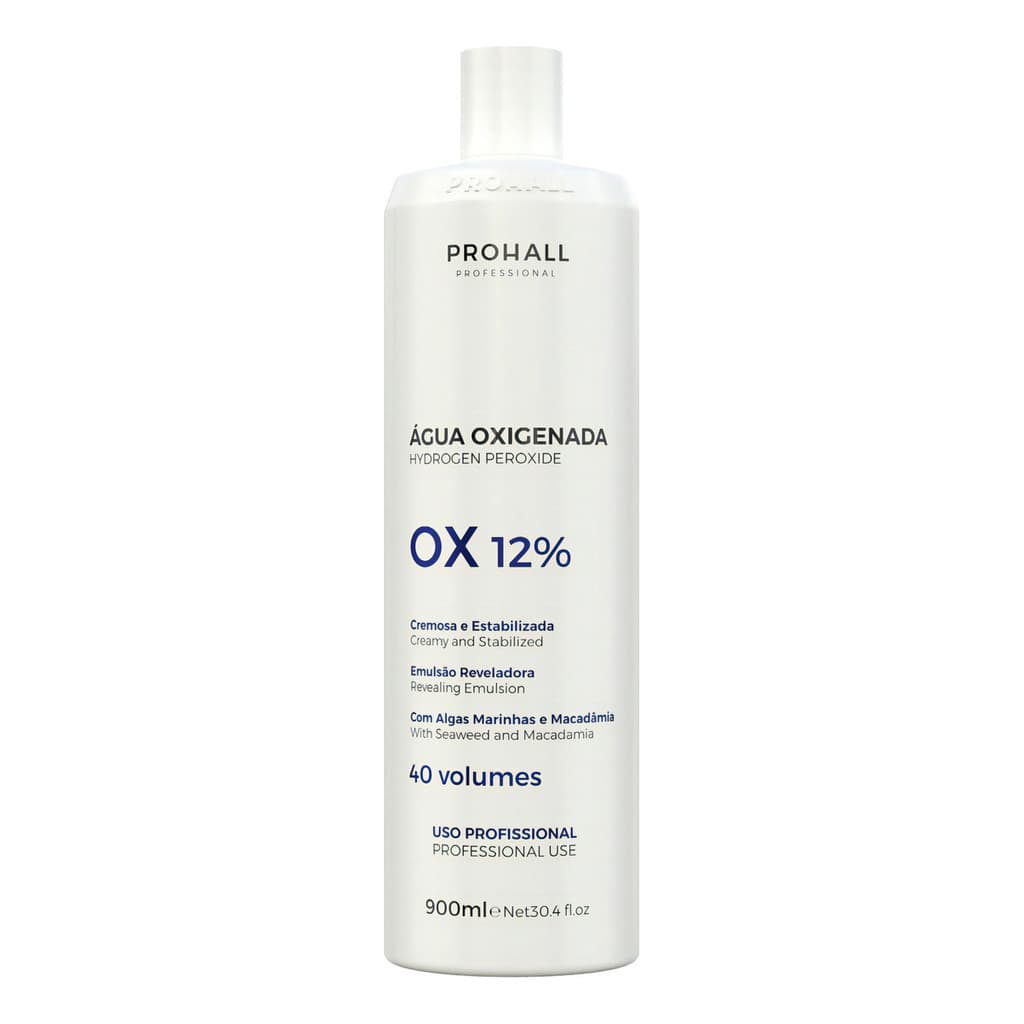 Prohall Água Oxigenada Ox 40 Vol. Cream 900ml