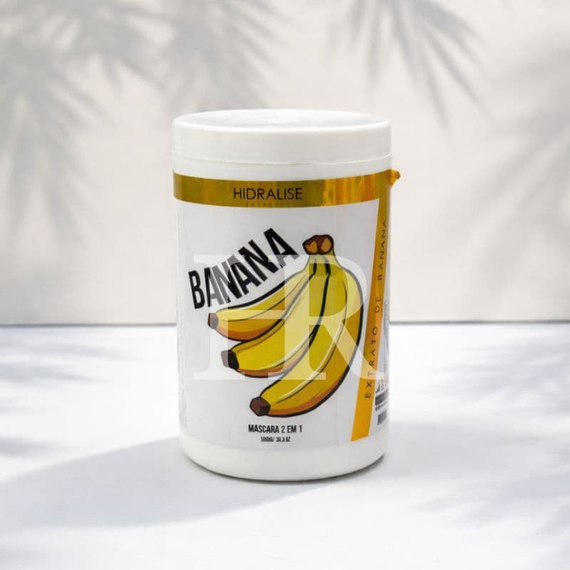 Mascara Banana De Hidratacao E Fortalecimento Capilar Hidralize 1kg Nutricao Reconstrucao e Crescimento dos Fios 2 em 1
