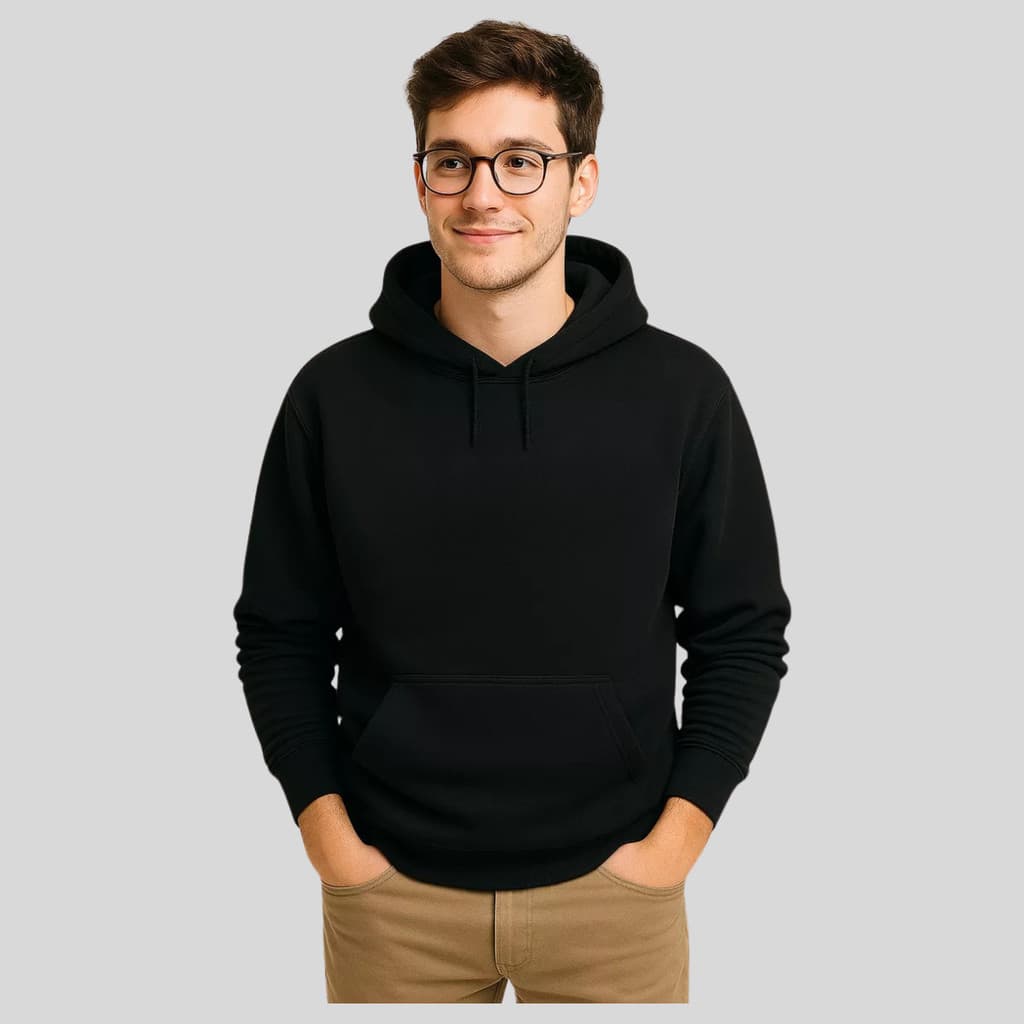 Blusa De Frio Canguru Moletom Flanelado Casaco Com Capuz