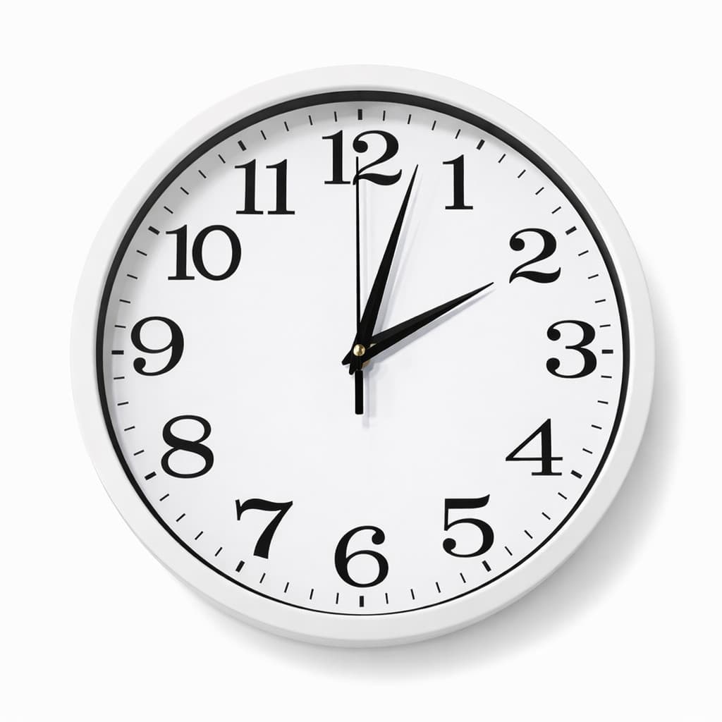 Relógio de Parede 29,5cm Silencioso Decoração Moderna Analógico 501