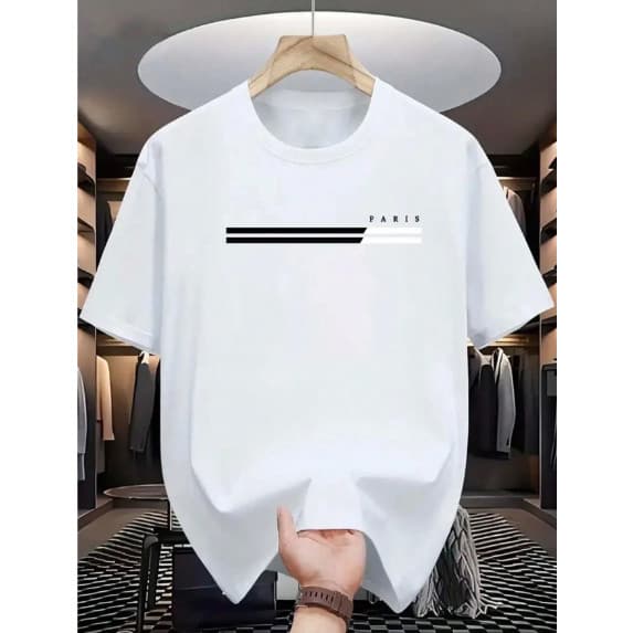 Camiseta Premium Camisa Masculina Casual Blusa Tecido 100% Algodão 30.1 Estampa Paris Unissex