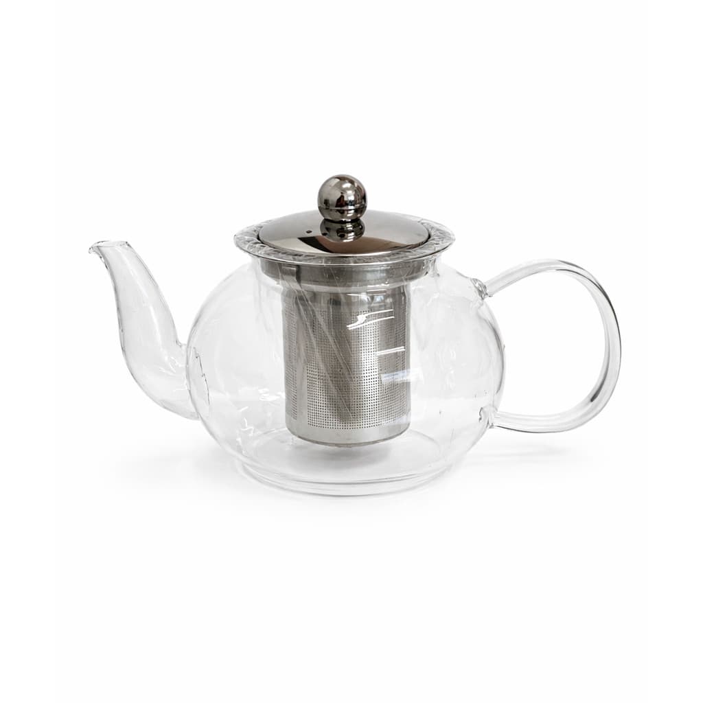 Chaleira Vidro Borossilicato Com Filtro Inox Elegance 600ml