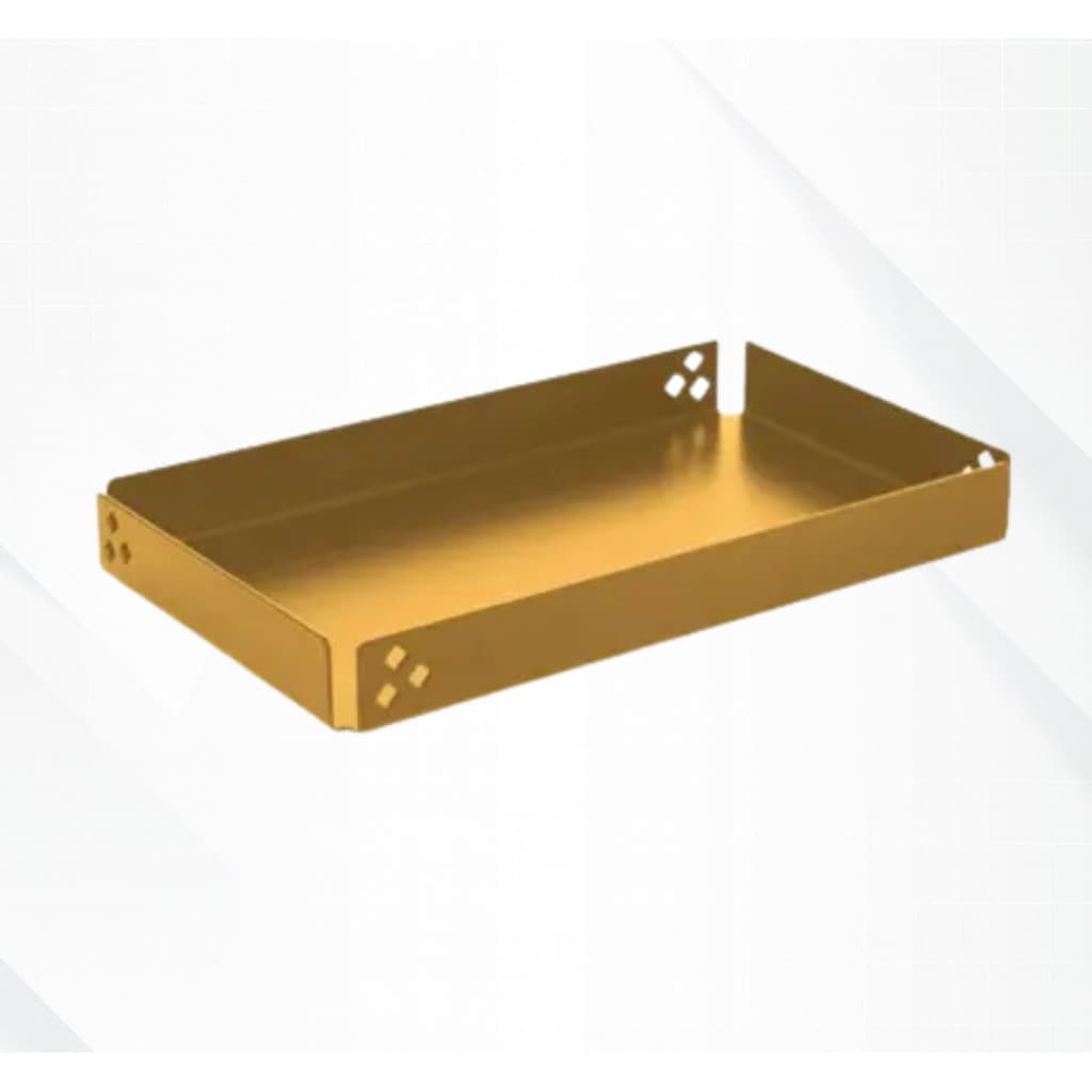 Bandeja Decorativa Retangular 15x25cm Luxo Banheiro e Penteadeira - Dourado