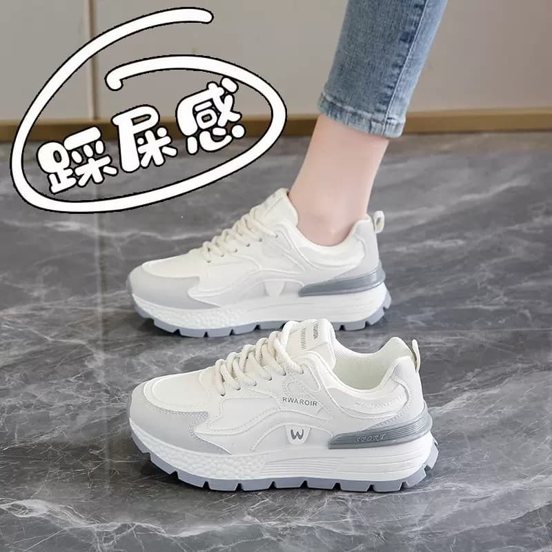 Putian Street Wear sapatos femininos 2025 inverno merda-piso All-Match tênis de corrida estudante Casual sola macia Forr