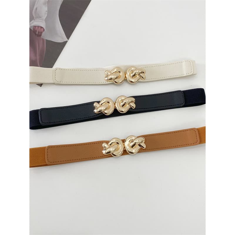 Pérola High-End cinto fino senhoras novo estilo decoração terno camisola cinto estreito All-Match moda cinto preto