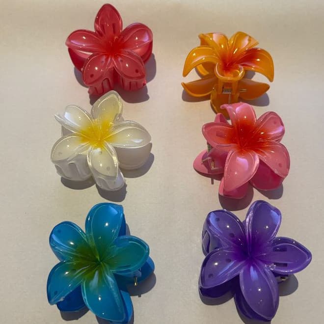 Presilha Grampos piranha De Cabelo Flor De Feriado De Praia Barrettes/4cm