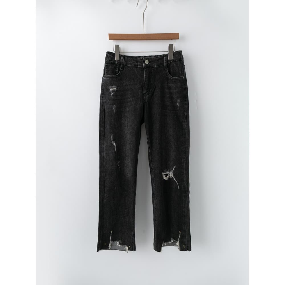 Primavera outono comércio exterior versão coreana novo estilo moda temperamento lavado rasgado Design Semi-elástico cint