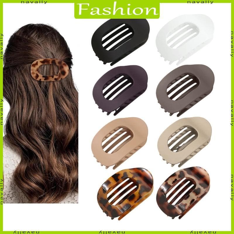 nava Clipe Garra Oval Para E Adolescentes, Antiderrapante, Grosso, Suporte Cabelo, Fecho Fr