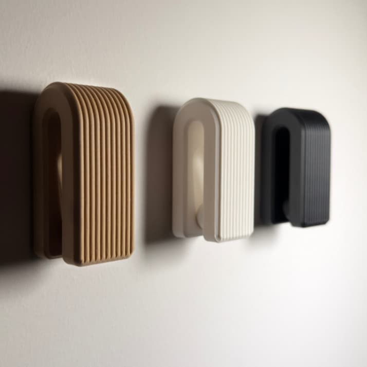 Gancho para Toalha Minimalista - Suporte de Parede Moderno Organizador de Banheiro e Cozinha