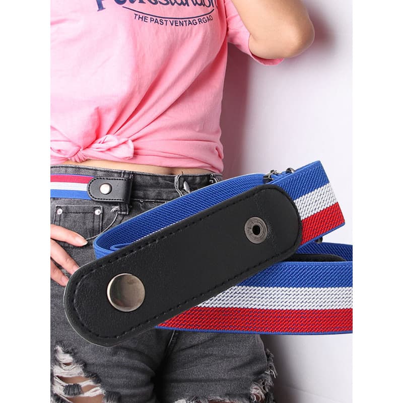Senhoras cinto estudante decoração preguiçoso cinto Unisex invisível sem costura Jeans calças cinto elástico