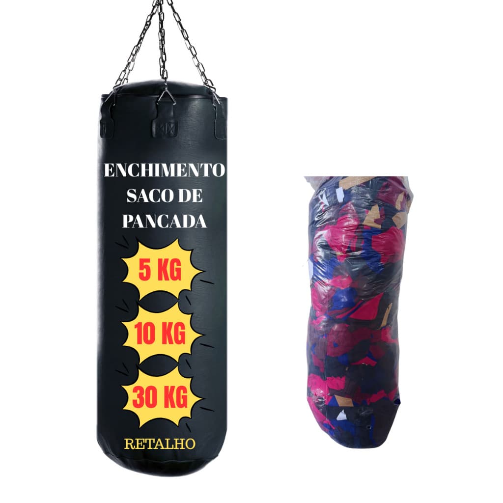 Retalho de Tecido Enchimento Para Saco de Pancadas Boxe Muay Thai Taekwondo Enchimento Almofada