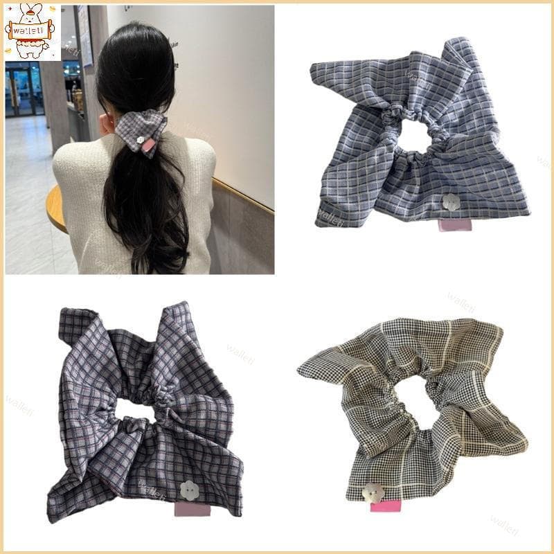 Laço De Cabelo Elástico Para Elásticos De Meninas , Padrão De Treliça Fotografia