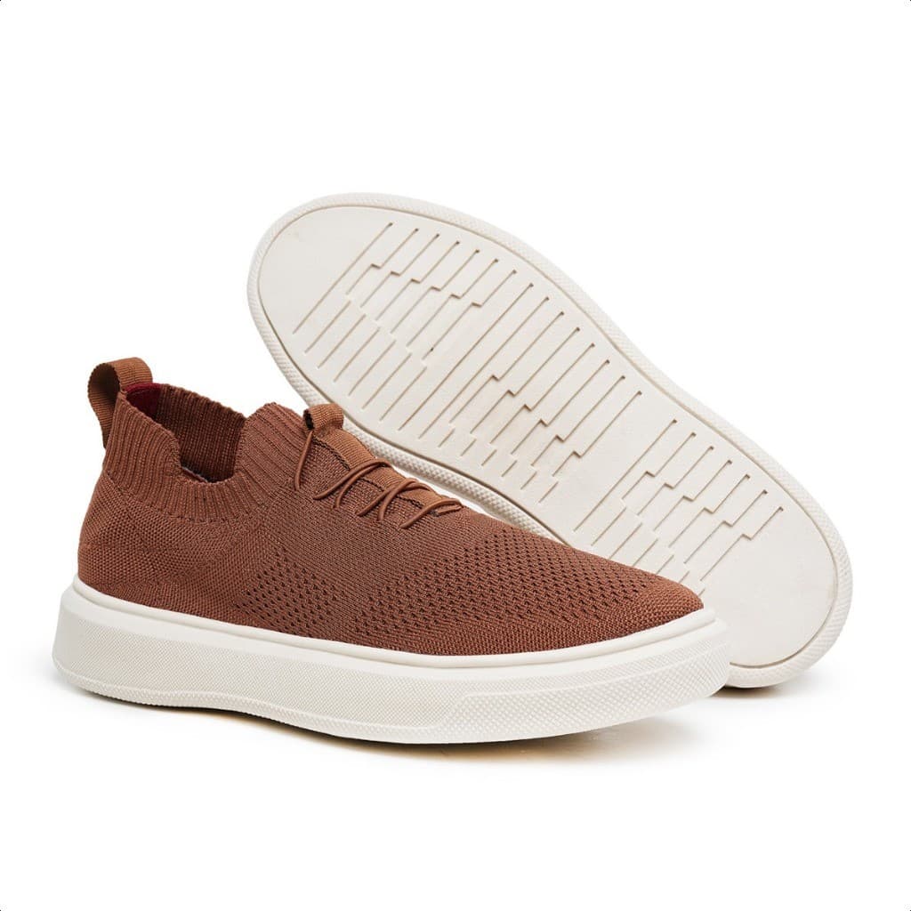 Tênis Meia Masculino Casual Knit Respirável Conforto Premium Trabalho Viajens Dia a Dia