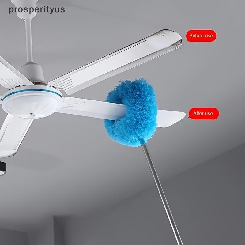 [prosperityus] Espanador De Ventilador De Teto De Microfibra Estende Até Travamento De Poeira De Cabo Longo Escova Reuti