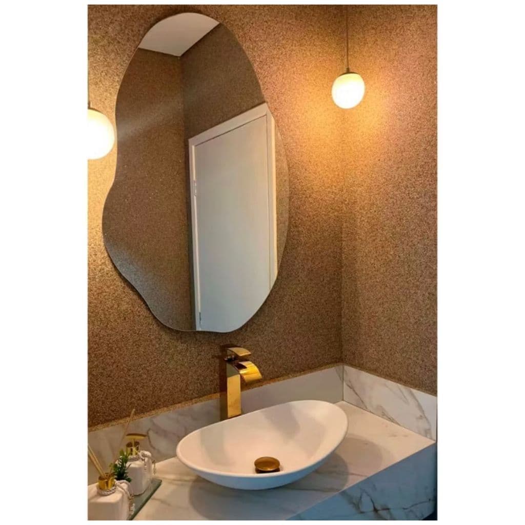 Espelho Decorativo Orgânico de Parede Design Moderno