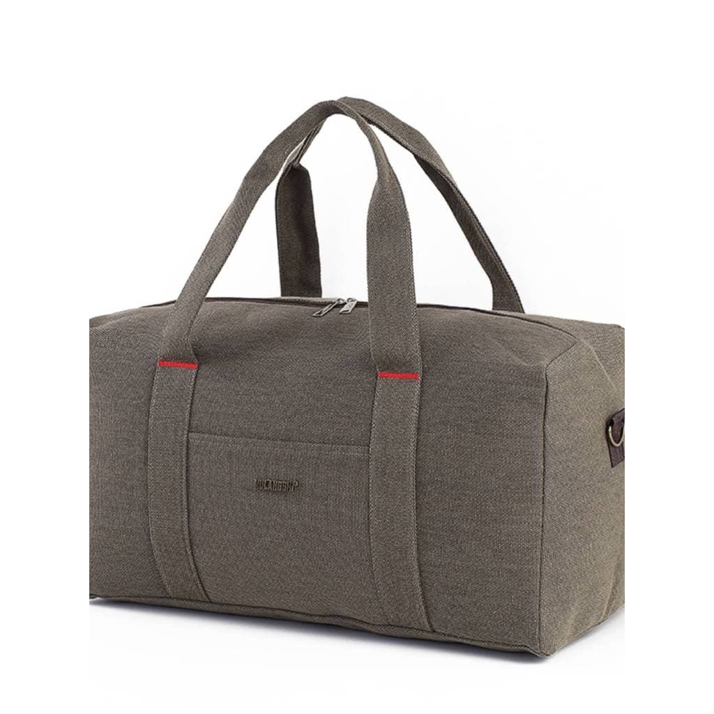Bolsa de viagem de lona de grande capacidade, bolsa de armazenamento de roupas ao ar livre, bolsa de viagem masculina de