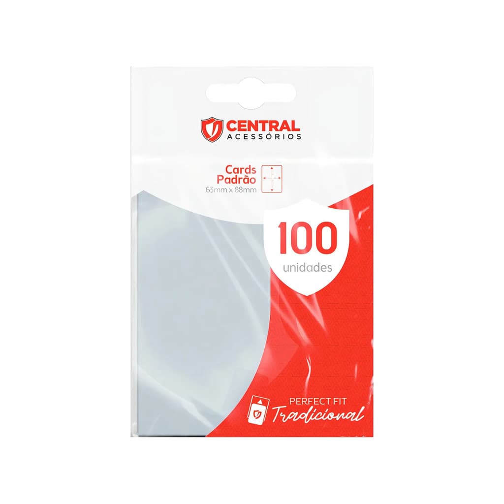 Sleeves Transparents Central Perfect Fit 100 Para Cartas Pokémon Magic