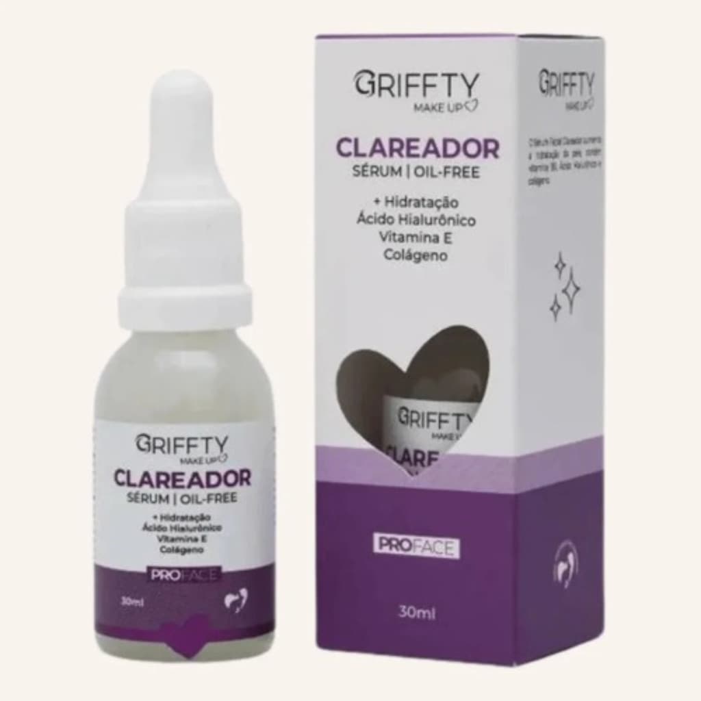 Sérum Clareador Facial Griffty Ácido Hialurônico